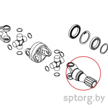 F930.301.020.080 Вал карданный FENDT-0